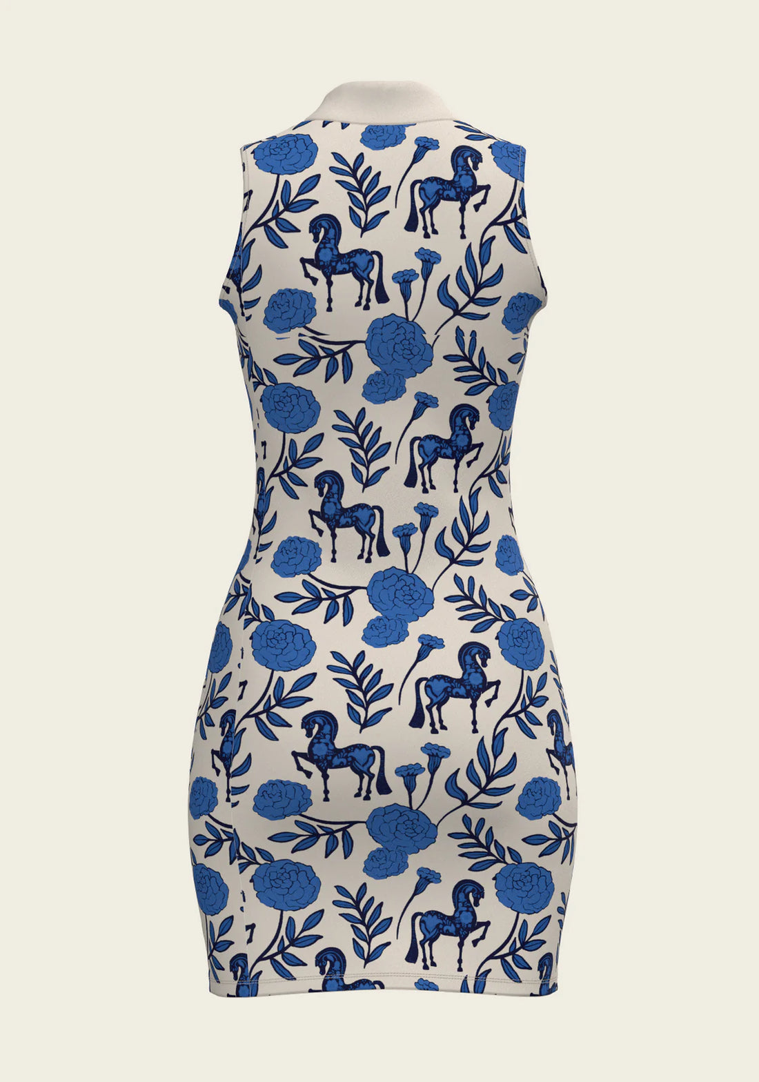 Espoir Peony on Blue Golf Dress