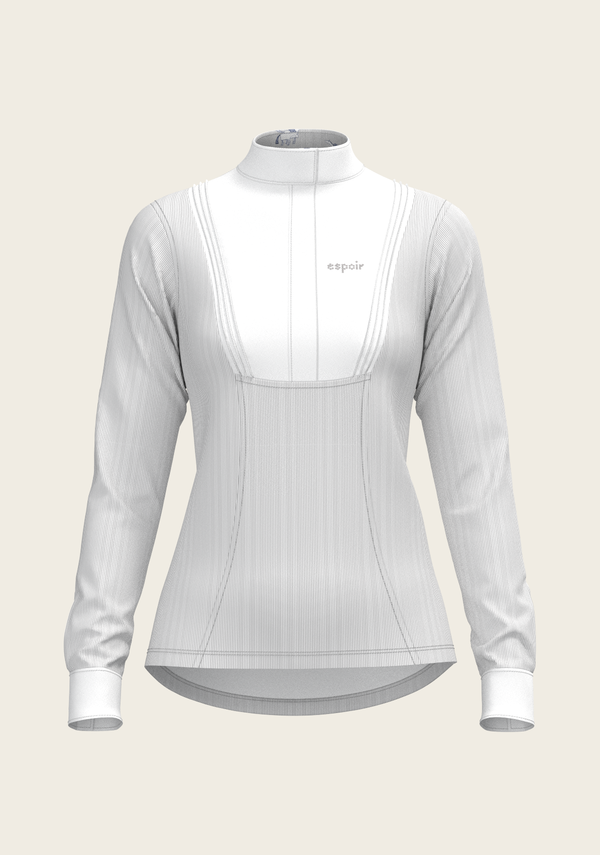 Stripes in Grey Short Pleated Long Sleeve Show S