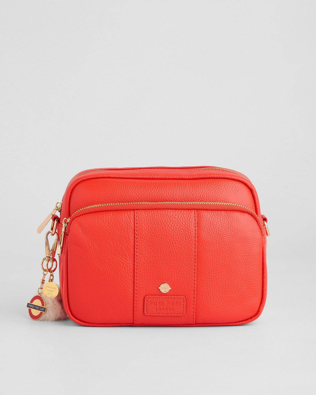 Red | Original Plus Bag Jubilee Line & Accessories, crossbody bag with pom pom charm