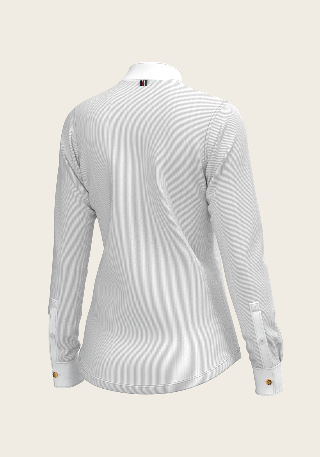 Stripes in Grey Short Pleated Long Sleeve Show S