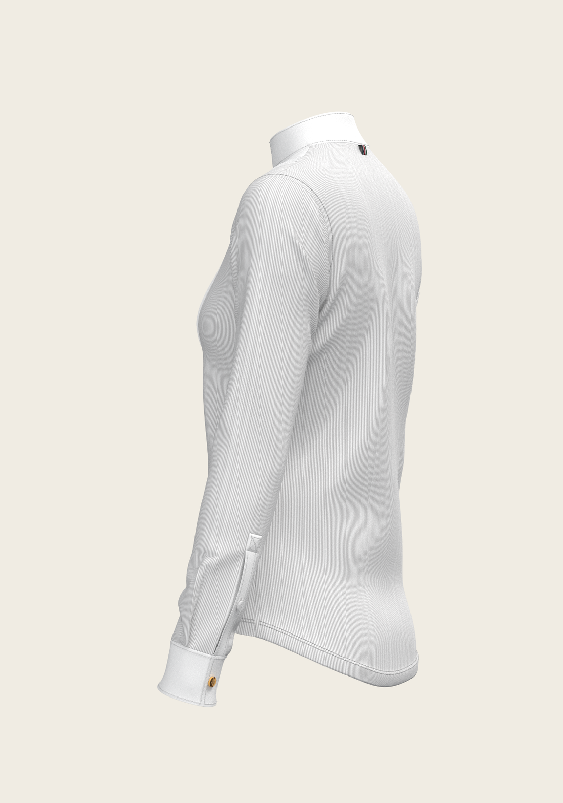 Stripes in Grey Short Pleated Long Sleeve Show S