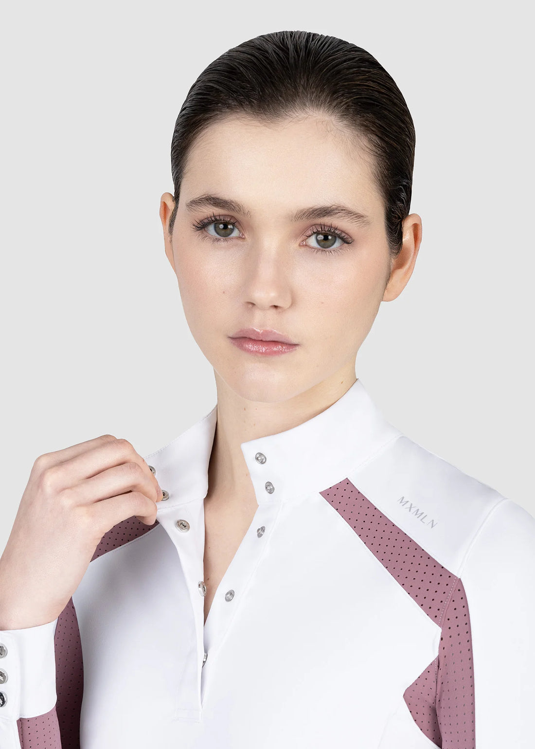 Mauve | Aveen Long Sleeve Show Shirt – MAXIMILIAN Equestrian