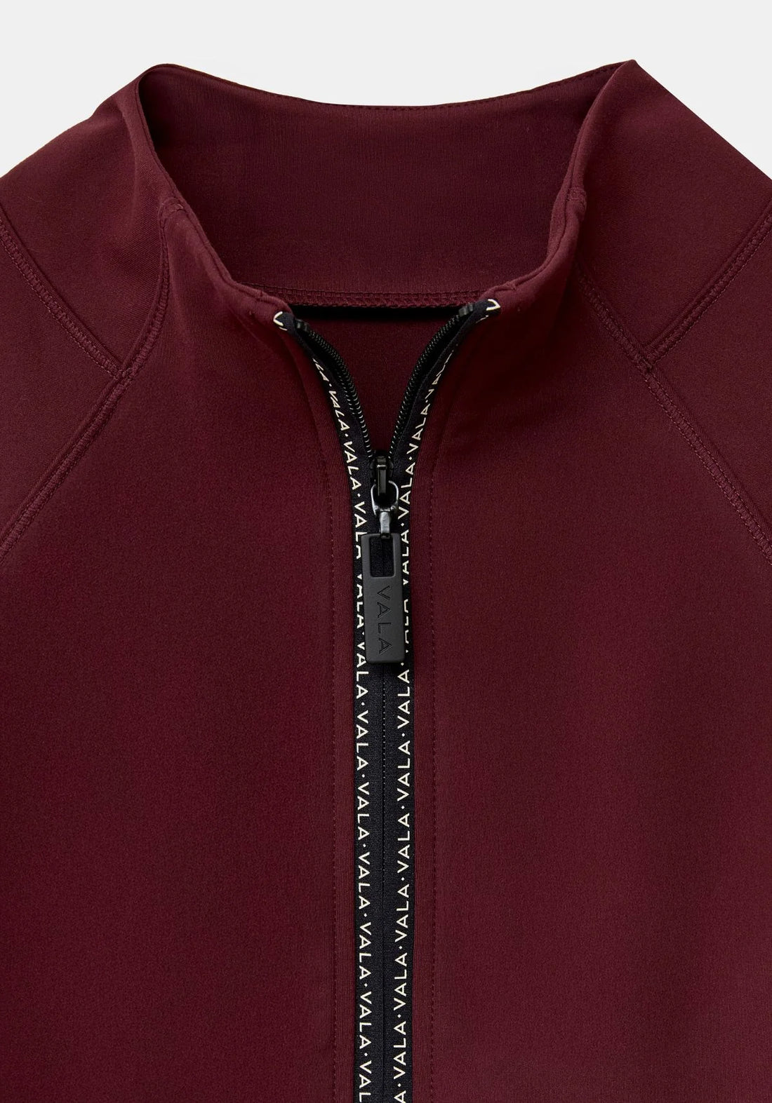Deep Cherry | Cloudline 1/2 Zip Long Sleeve Top – VALA