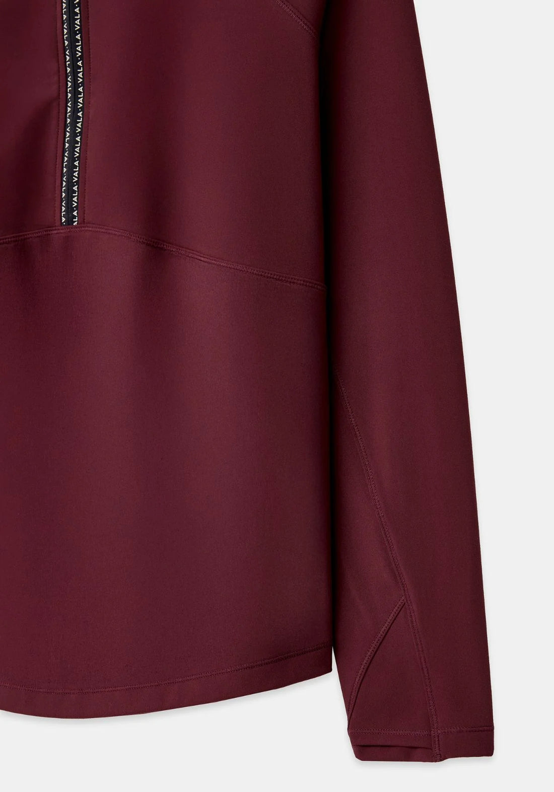 Deep Cherry | Cloudline 1/2 Zip Long Sleeve Top – VALA