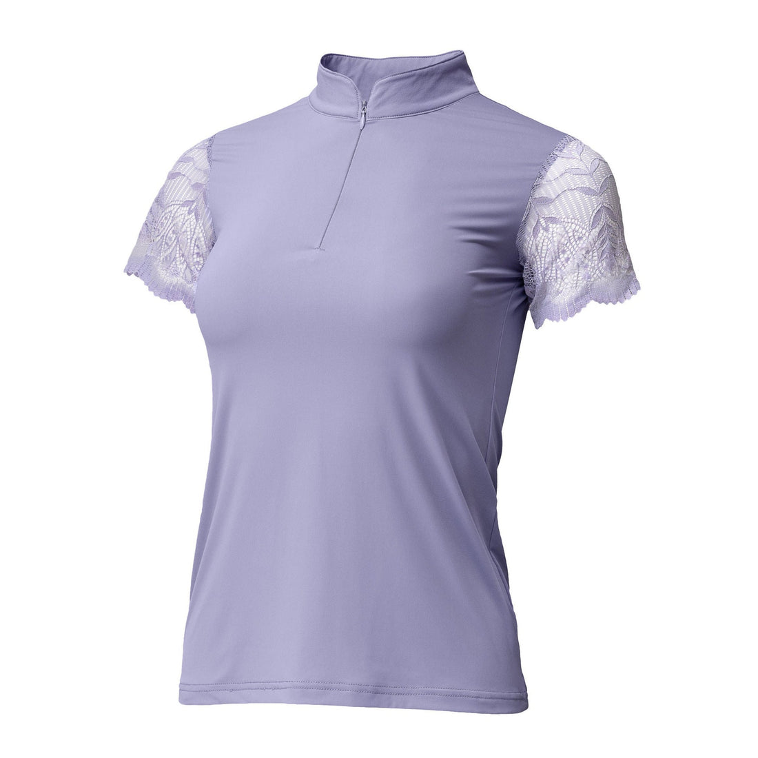 Light Amethyst | Charlie Short Sleeve Lace Riding Shirt