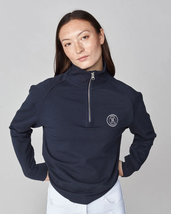 Navy | Half Zip Sweater