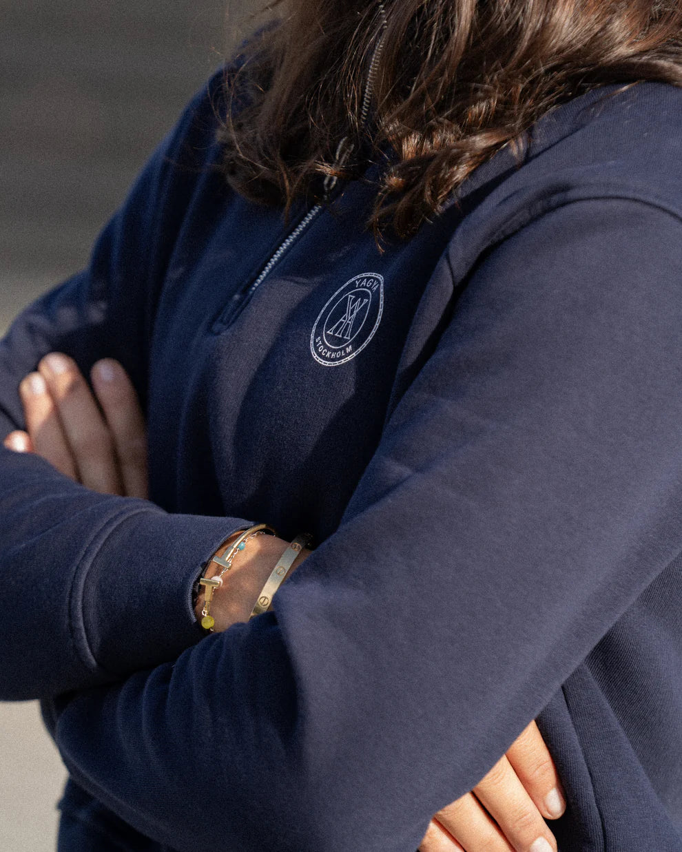 Navy | Half Zip Sweater