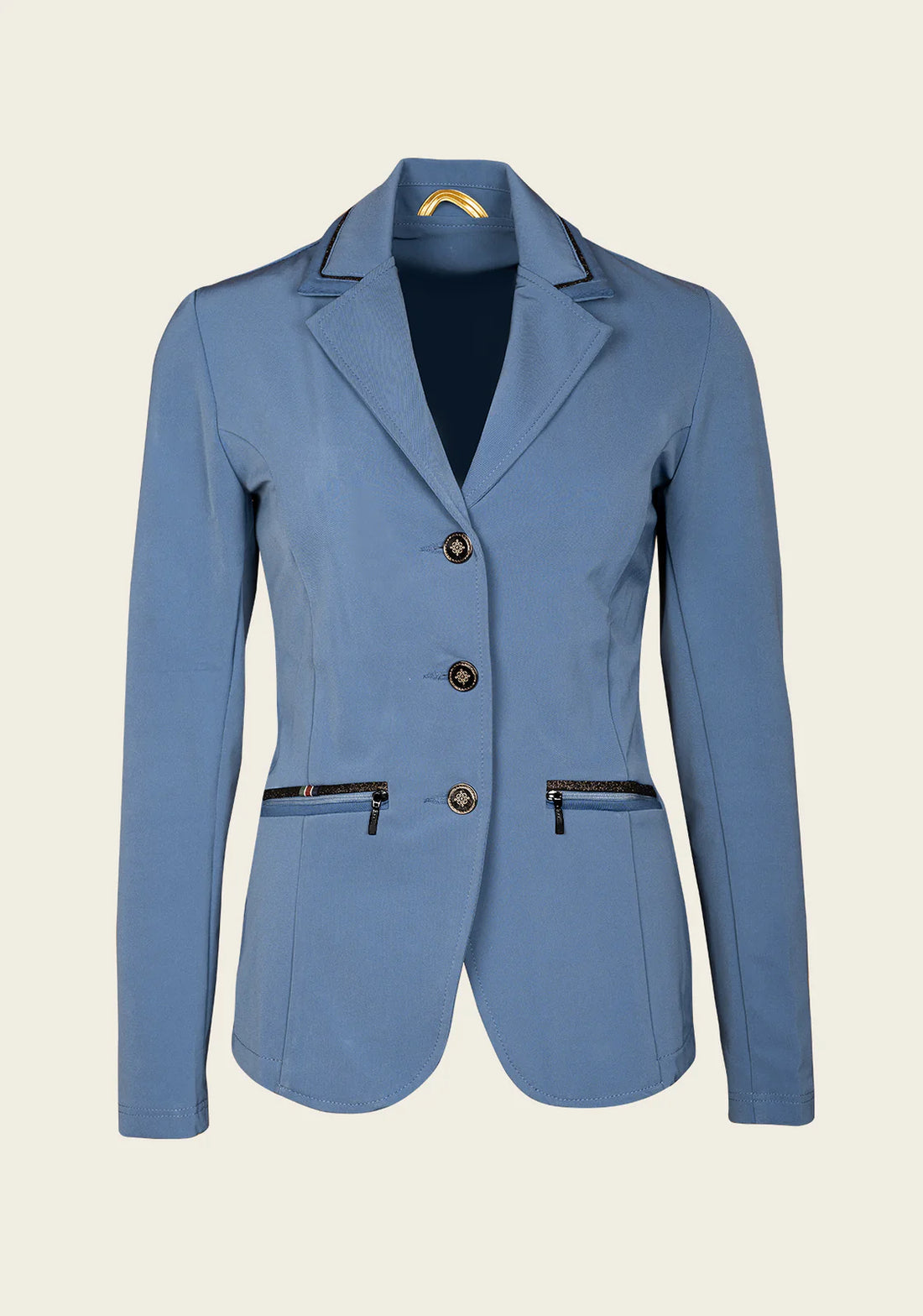 Blue | Ladies Mesh Show Jacket, mesh show jacket, front view flat product shot