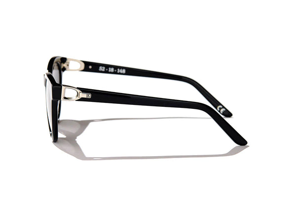 Friesian | The Chantilly, sunglasses with black frames, side view