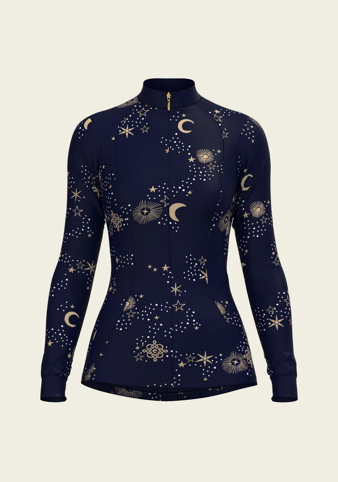 Navy | Espoir Stars on Navy Quarter Zip Sun Shirt