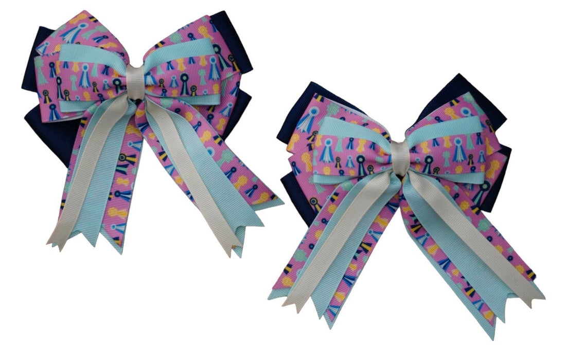 Show Bows-Pink Winning Ribbons
