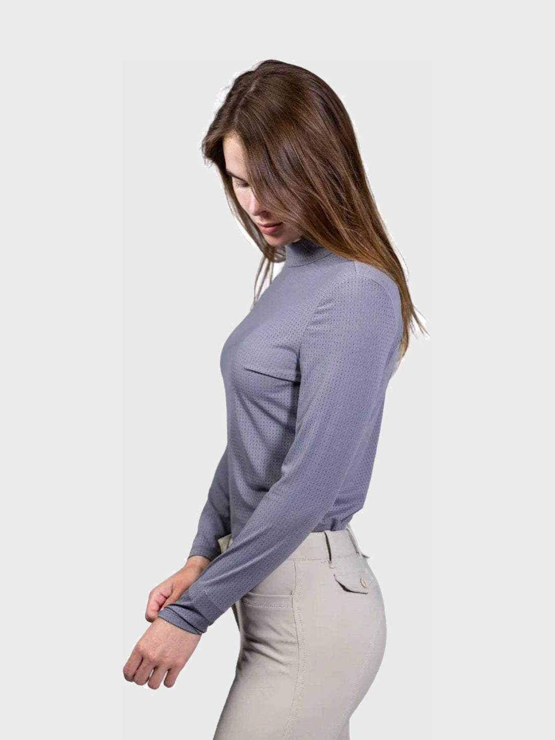 Alesia Mock Neck Shirt