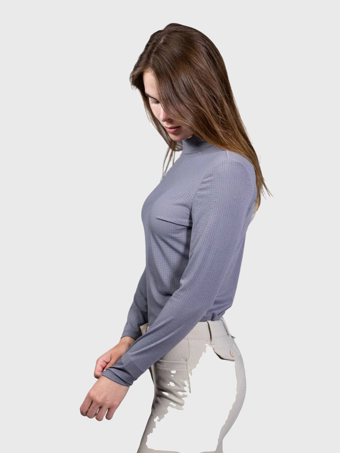 Alesia Mock Neck Shirt