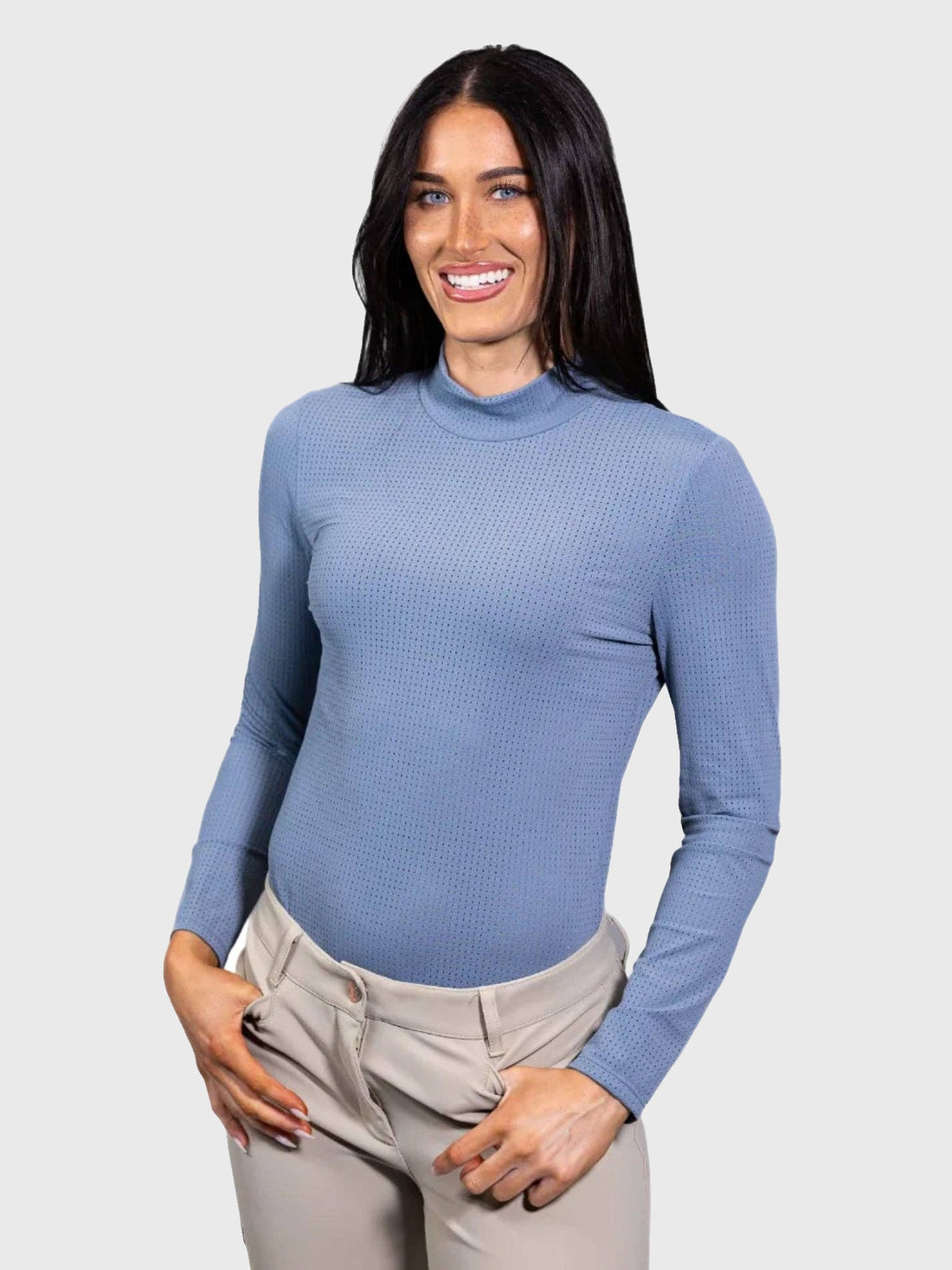 Alesia Mock Neck Shirt