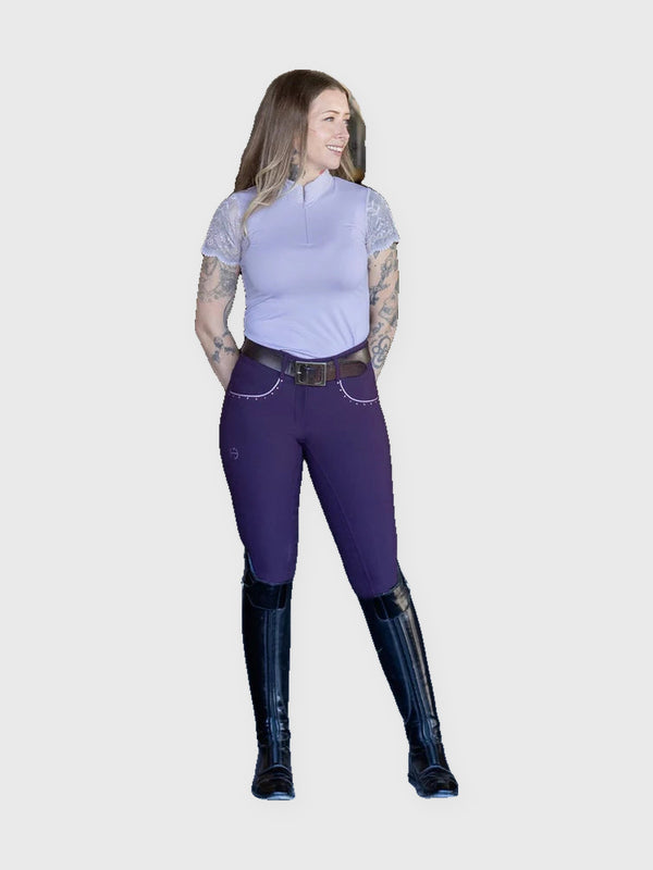 Charlie Short Sleeve Lace Riding Shirt