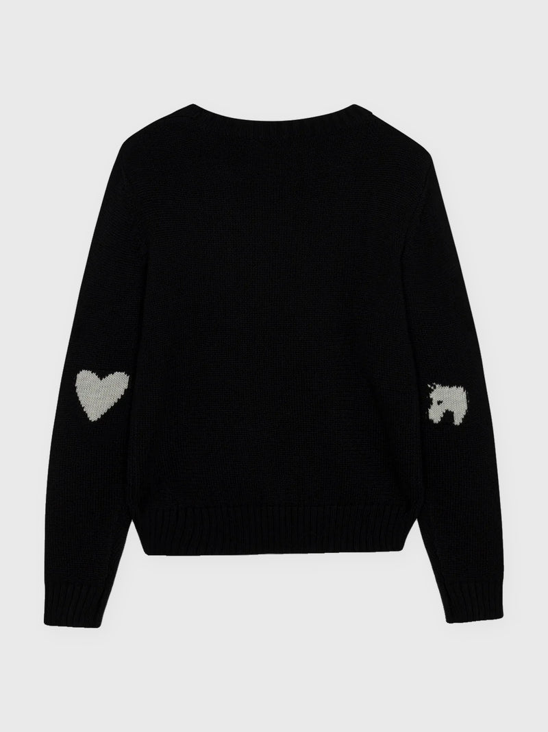 Harry Heart Horse Crew Neck Sweater