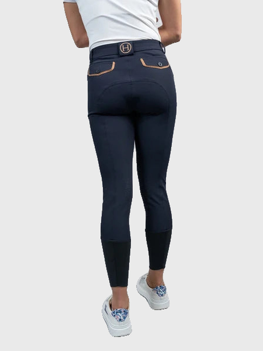 Jaltika Gold Edition High-Rise Riding Breeches – Knee Grip