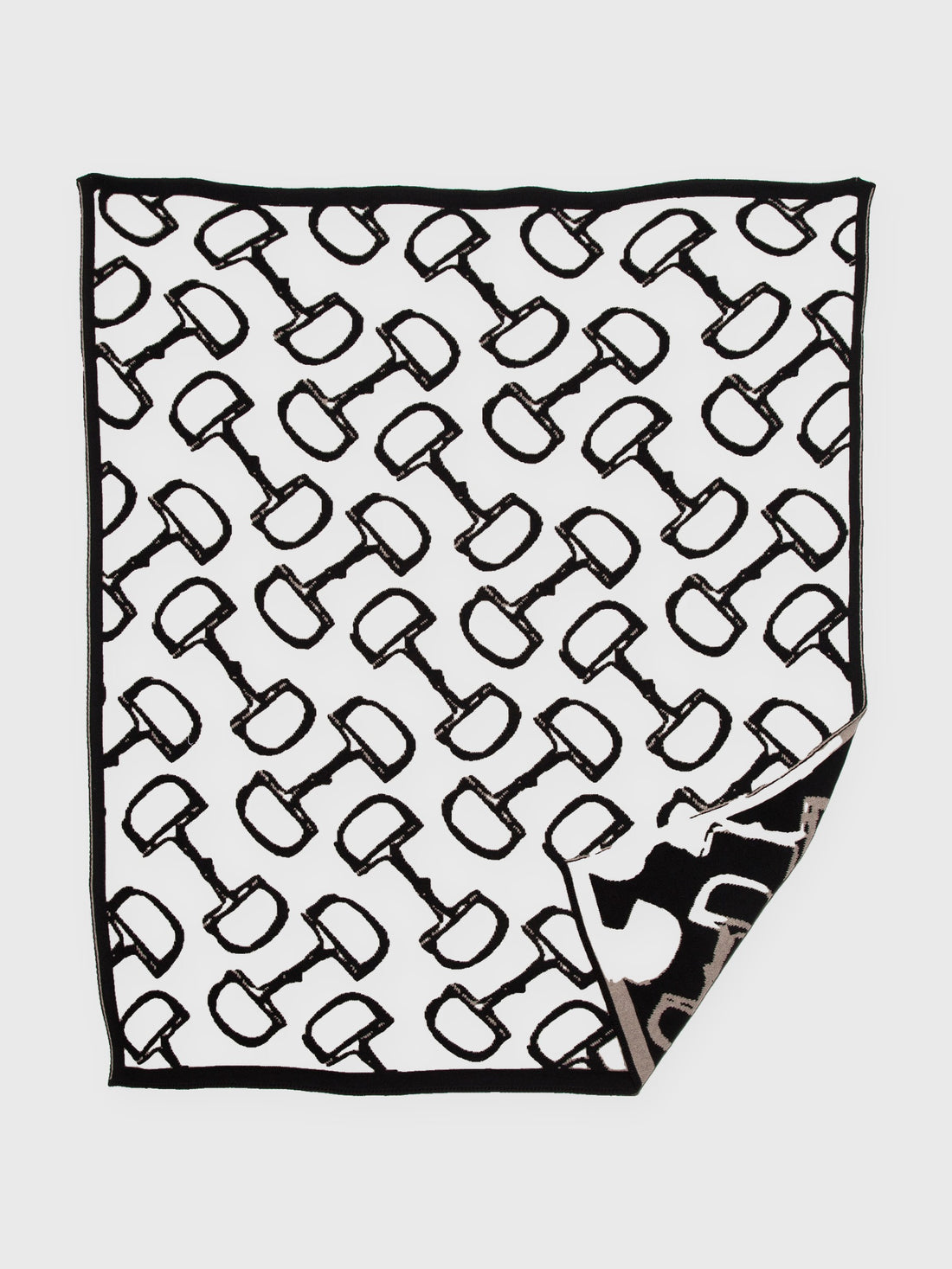 Reversible Bits Knit Throw