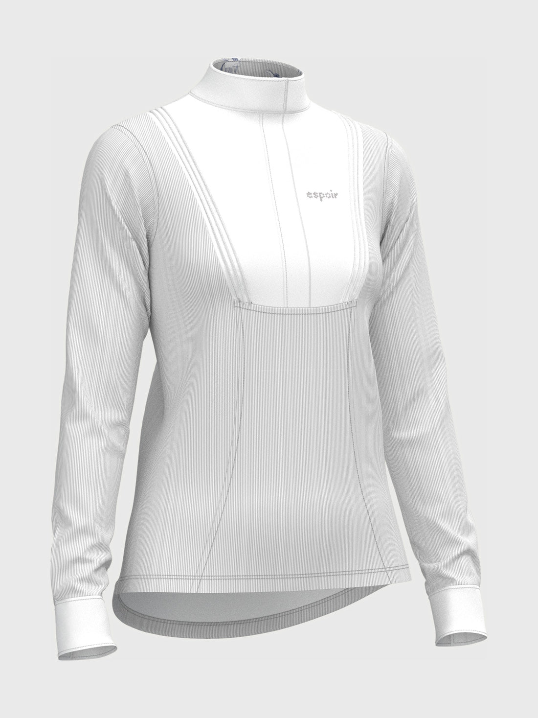 Striped Pleated Long Sleeve Show Shirt