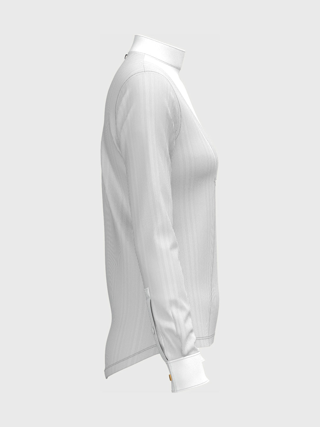 Striped Pleated Long Sleeve Show Shirt