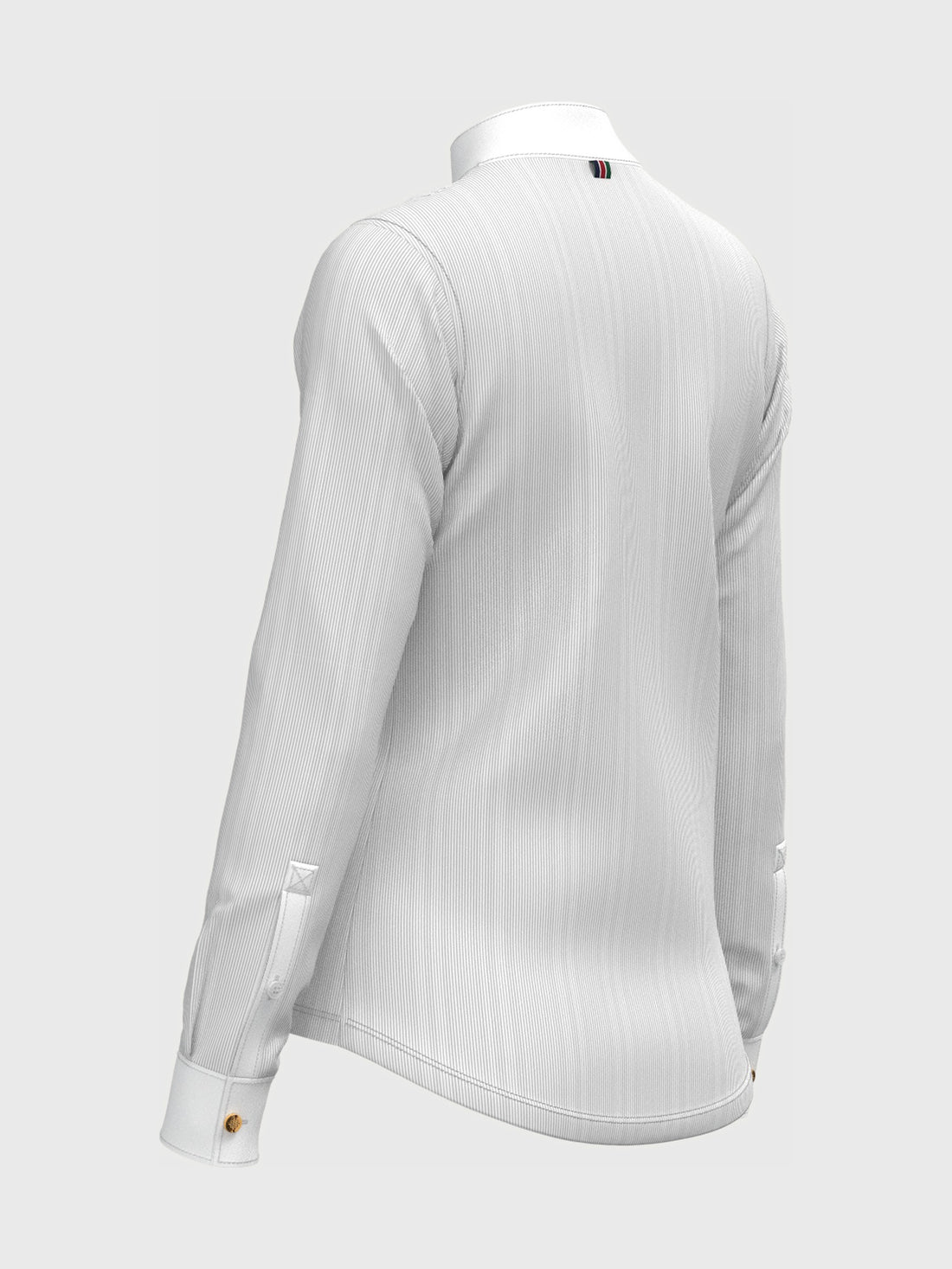 Striped Pleated Long Sleeve Show Shirt