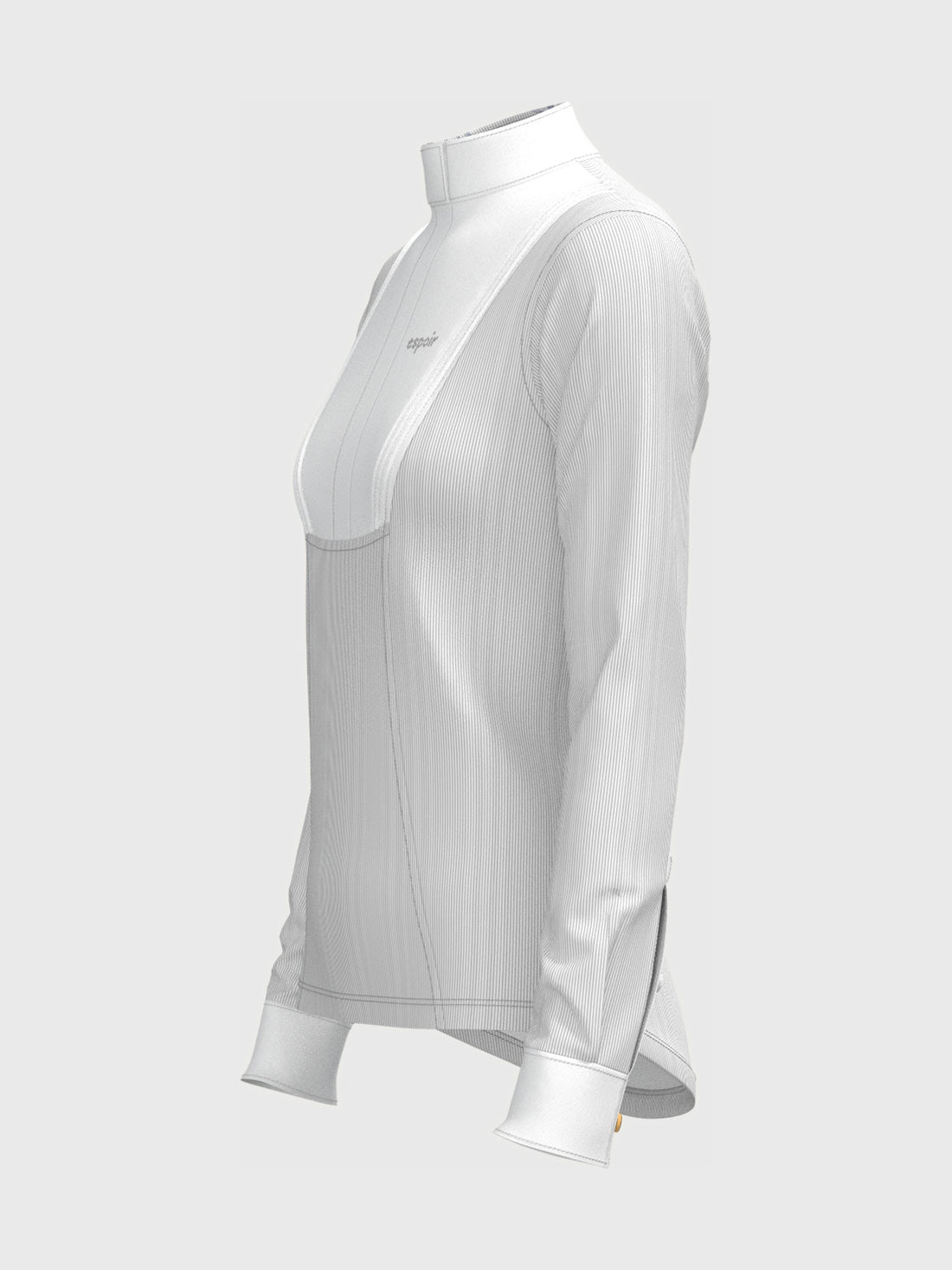 Striped Pleated Long Sleeve Show Shirt