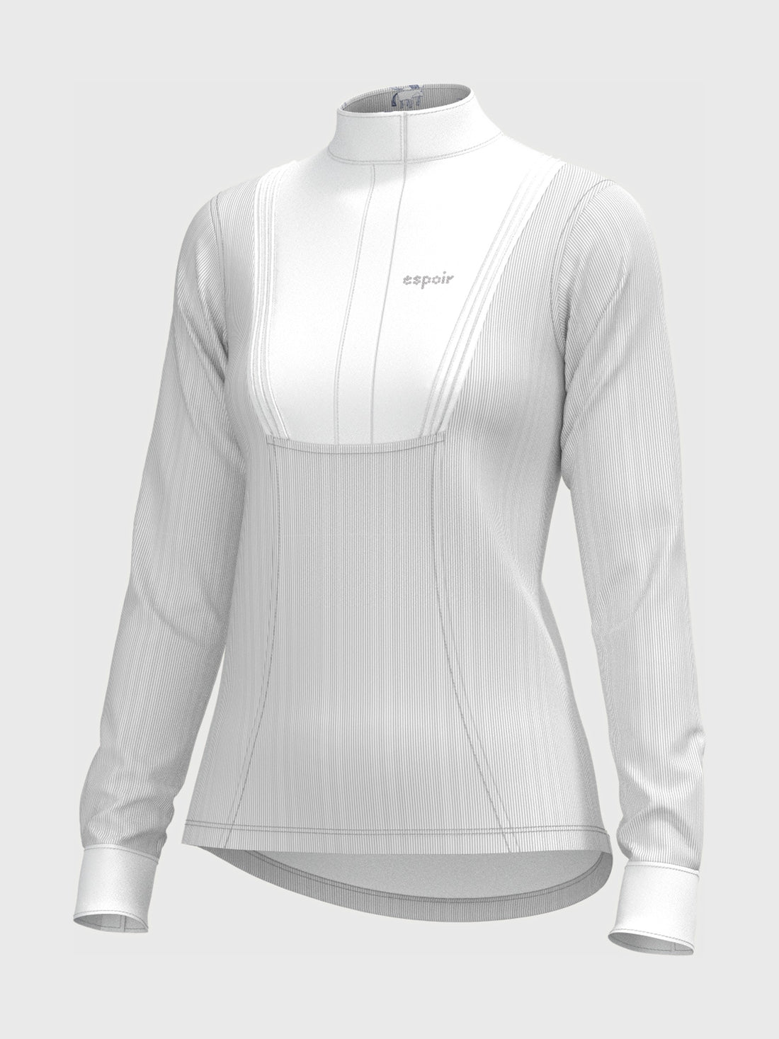 Striped Pleated Long Sleeve Show Shirt