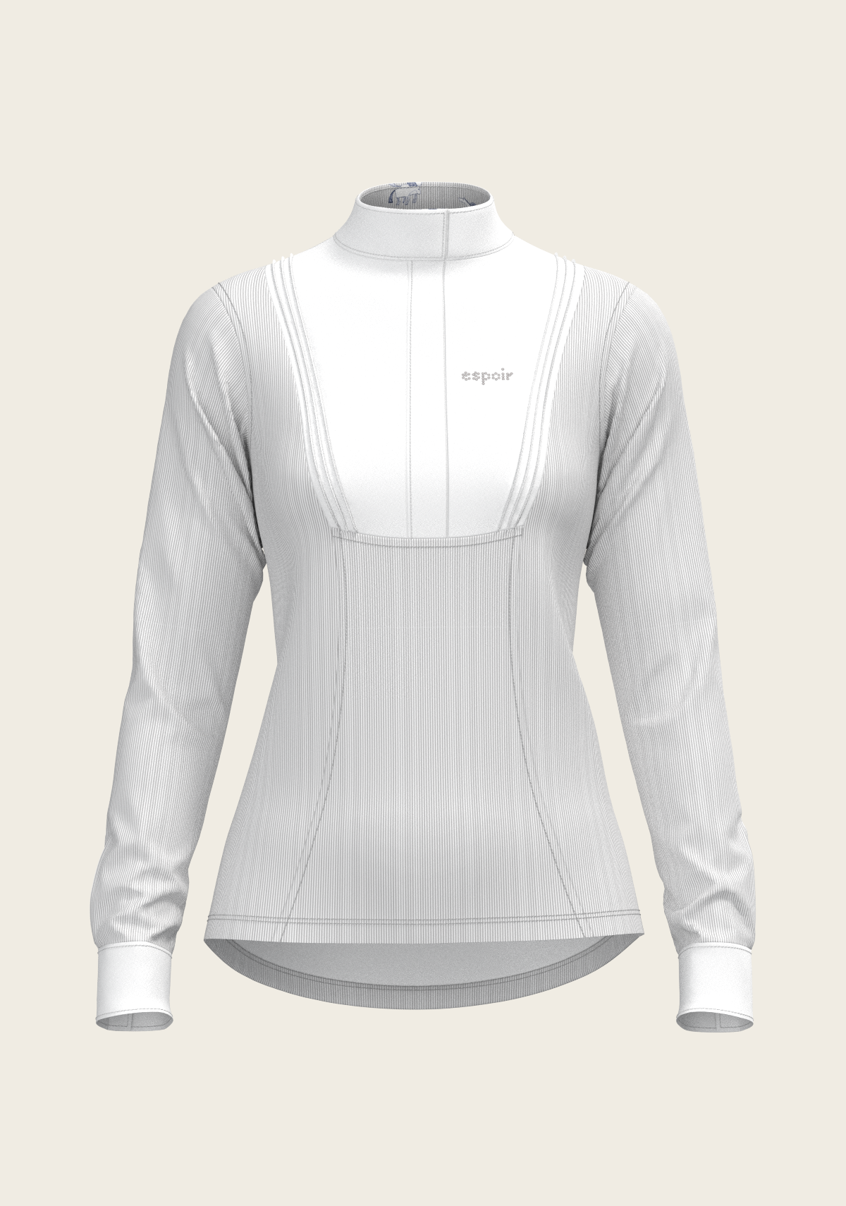 Stripes in Grey Short Pleated Long Sleeve Show S: XS
