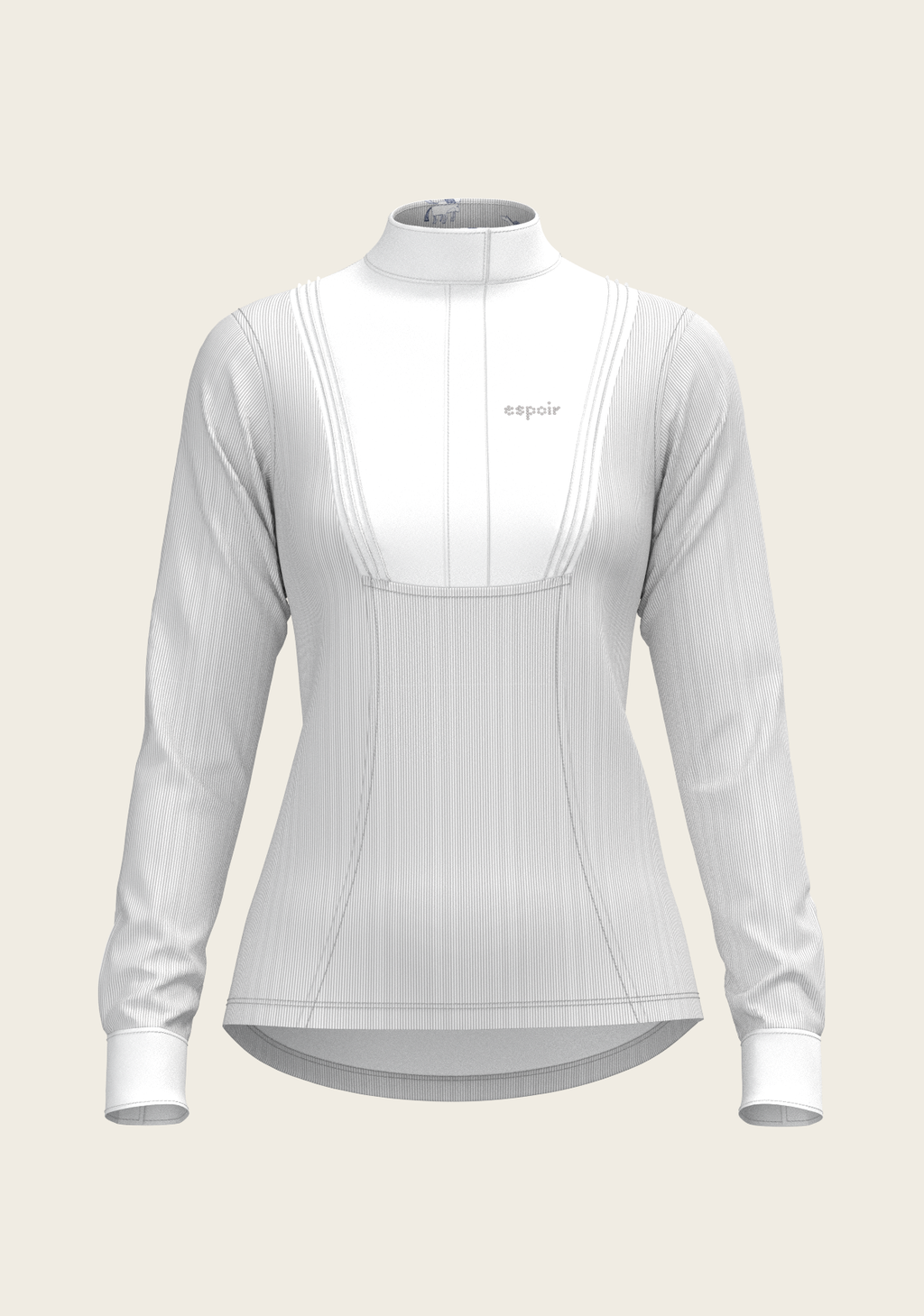 Stripes in Grey Short Pleated Long Sleeve Show S