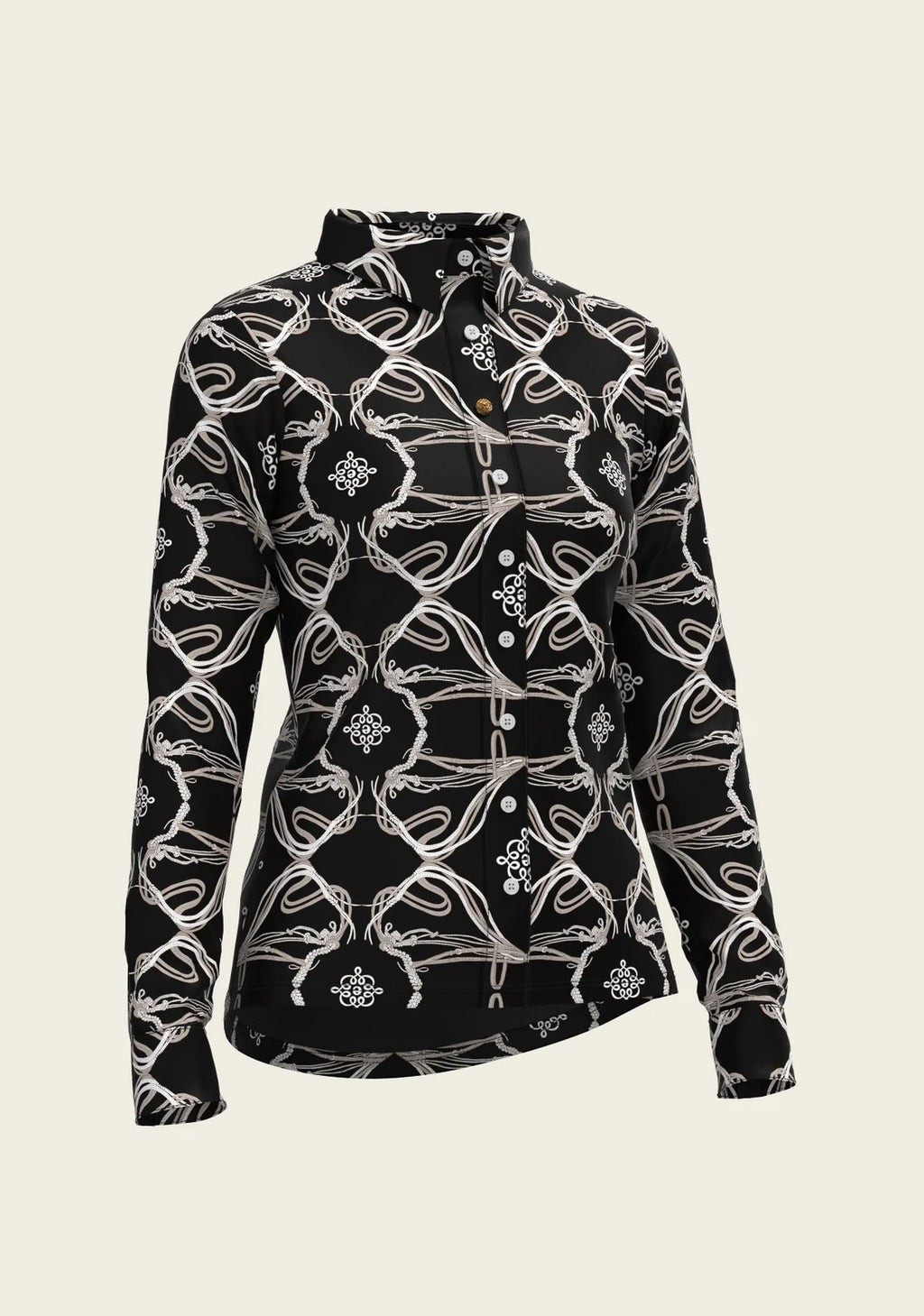 Espoir Roped Bridles  Ladies Button Shirt