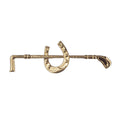 Gold | Horseshoe & Crop Stock Pin – Exselle, gold-plated horseshoe and crop stock pin