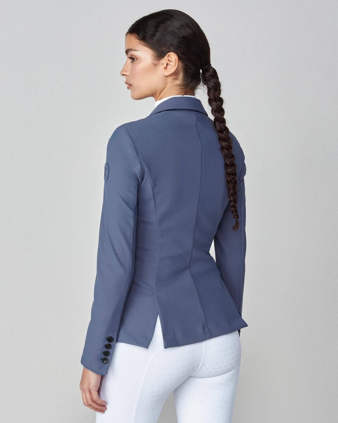 Slate Blue | Performance Show Jacket, performance show jacket, back view on model