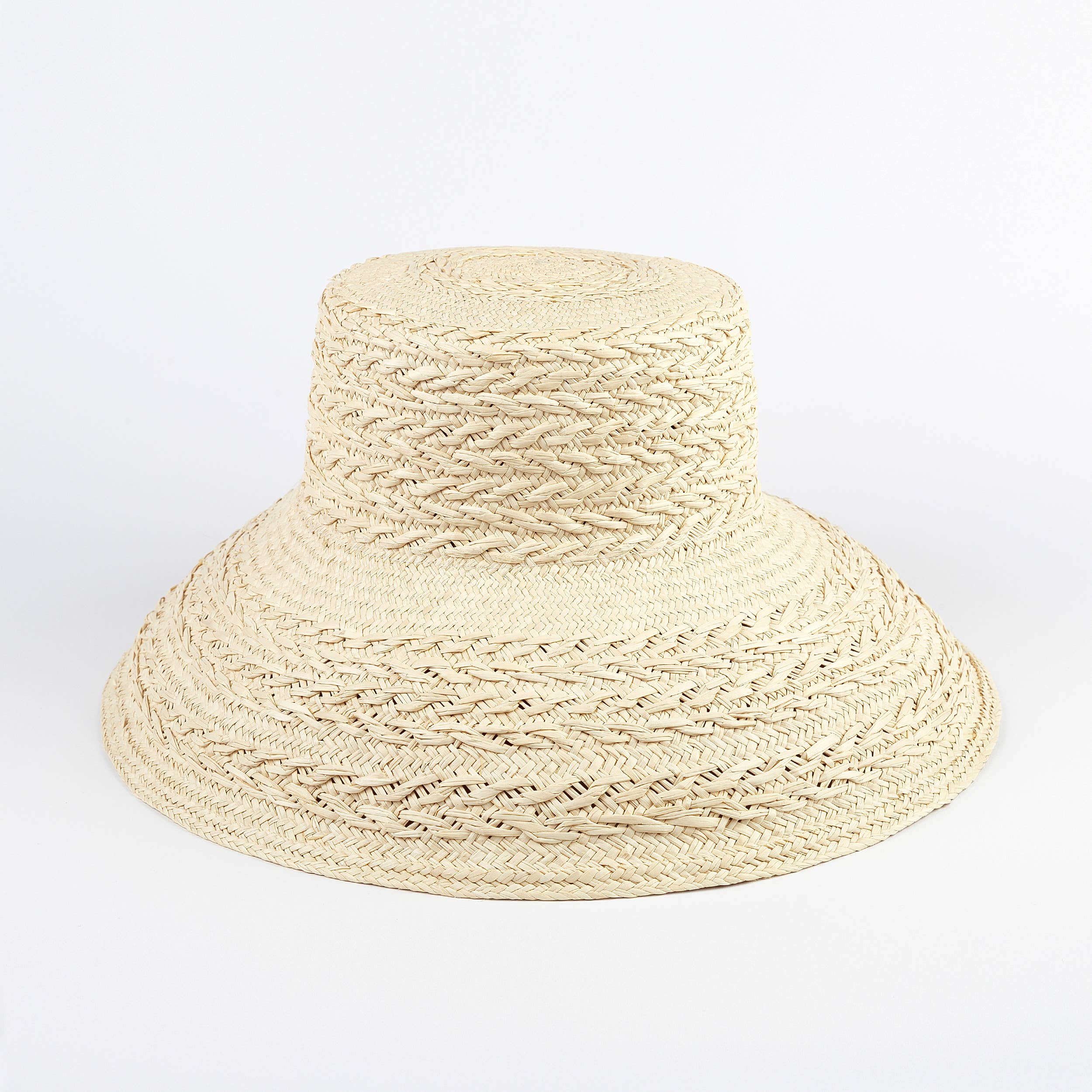 Rope Straw Bucket Hat – Elegancia Tropical Panama