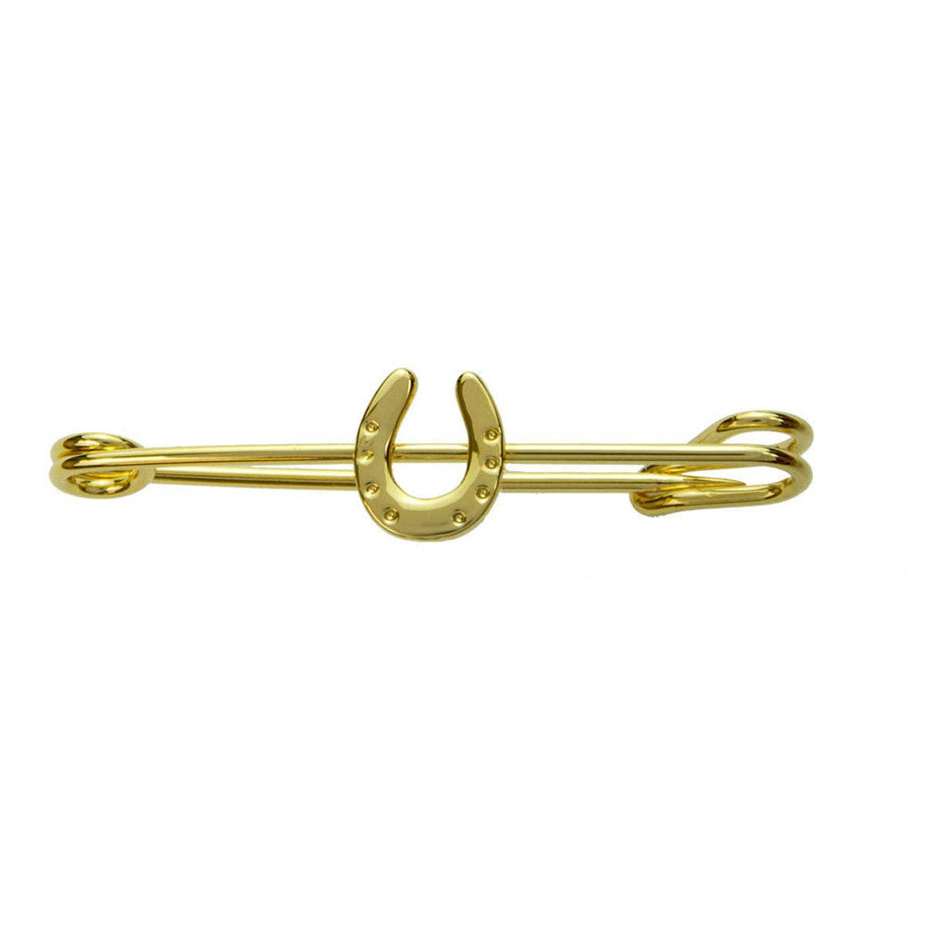 Gold | Plain Horseshoe Stock Pin – Exselle, gold-plated plain horseshoe stock pin