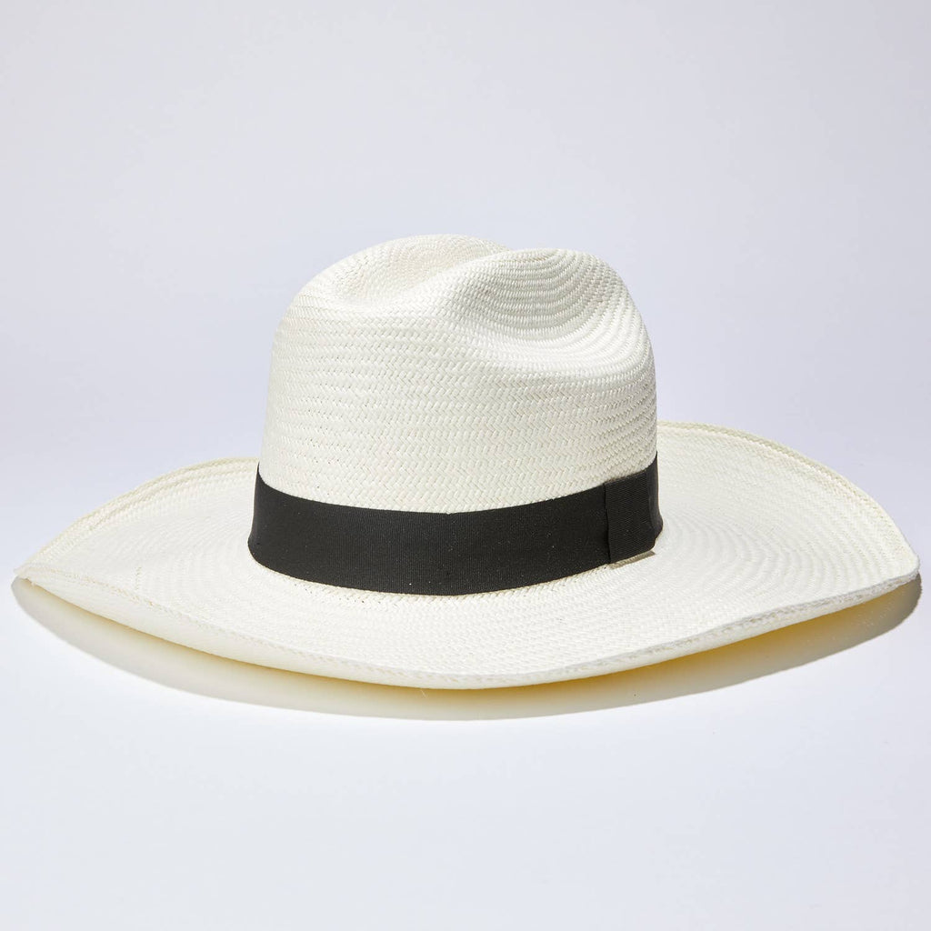 Cowboy Long Brimmed Panama Hat – Elegancia Tropical