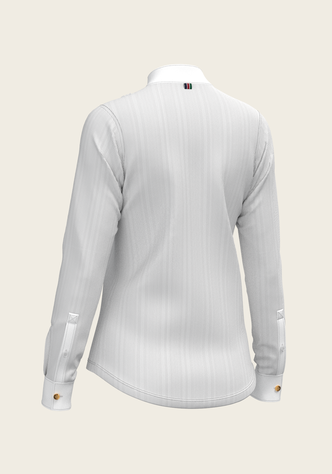 Stripes in Grey Short Pleated Long Sleeve Show S