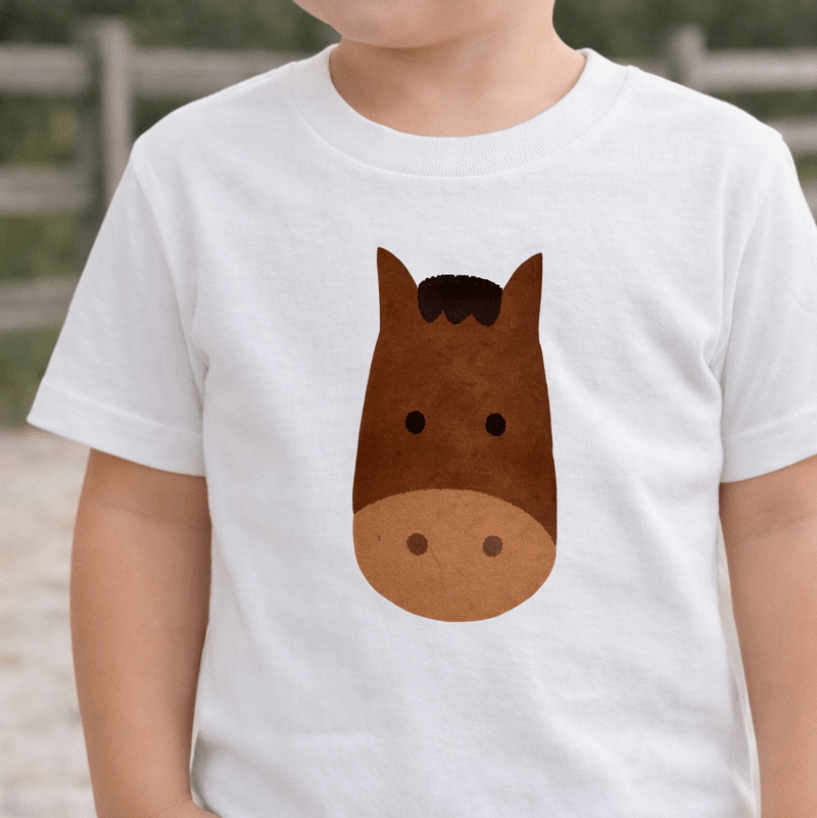Barn Buddy Horse Toddler Tee: 2T