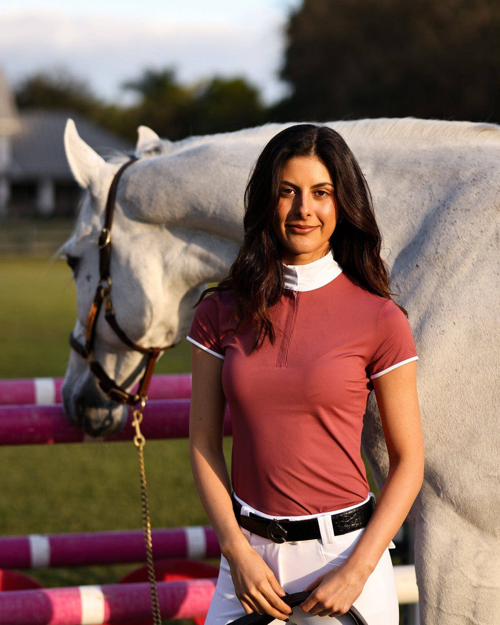 Bella Short Sleeve Show Shirt | Cherry Blossom