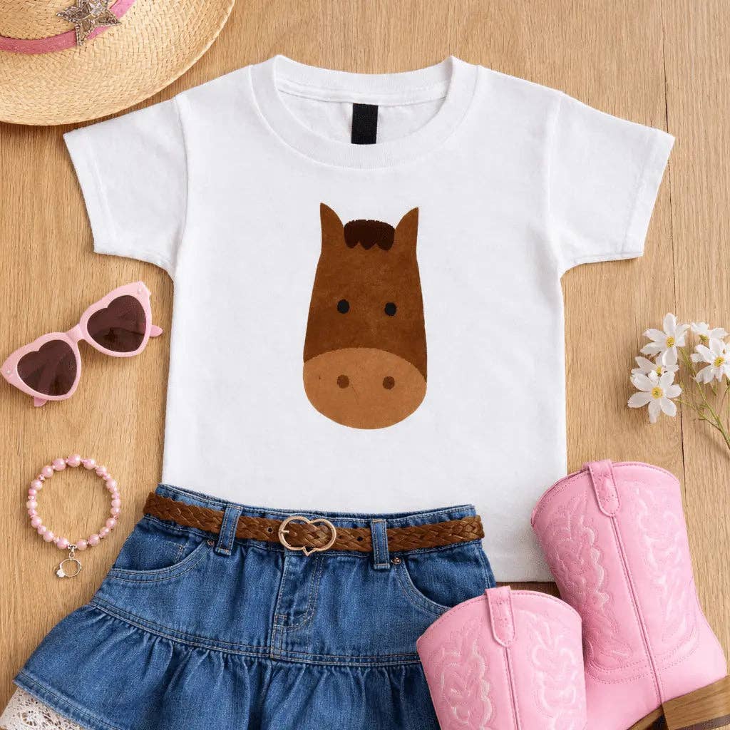 Barn Buddy Horse Toddler Tee: 2T
