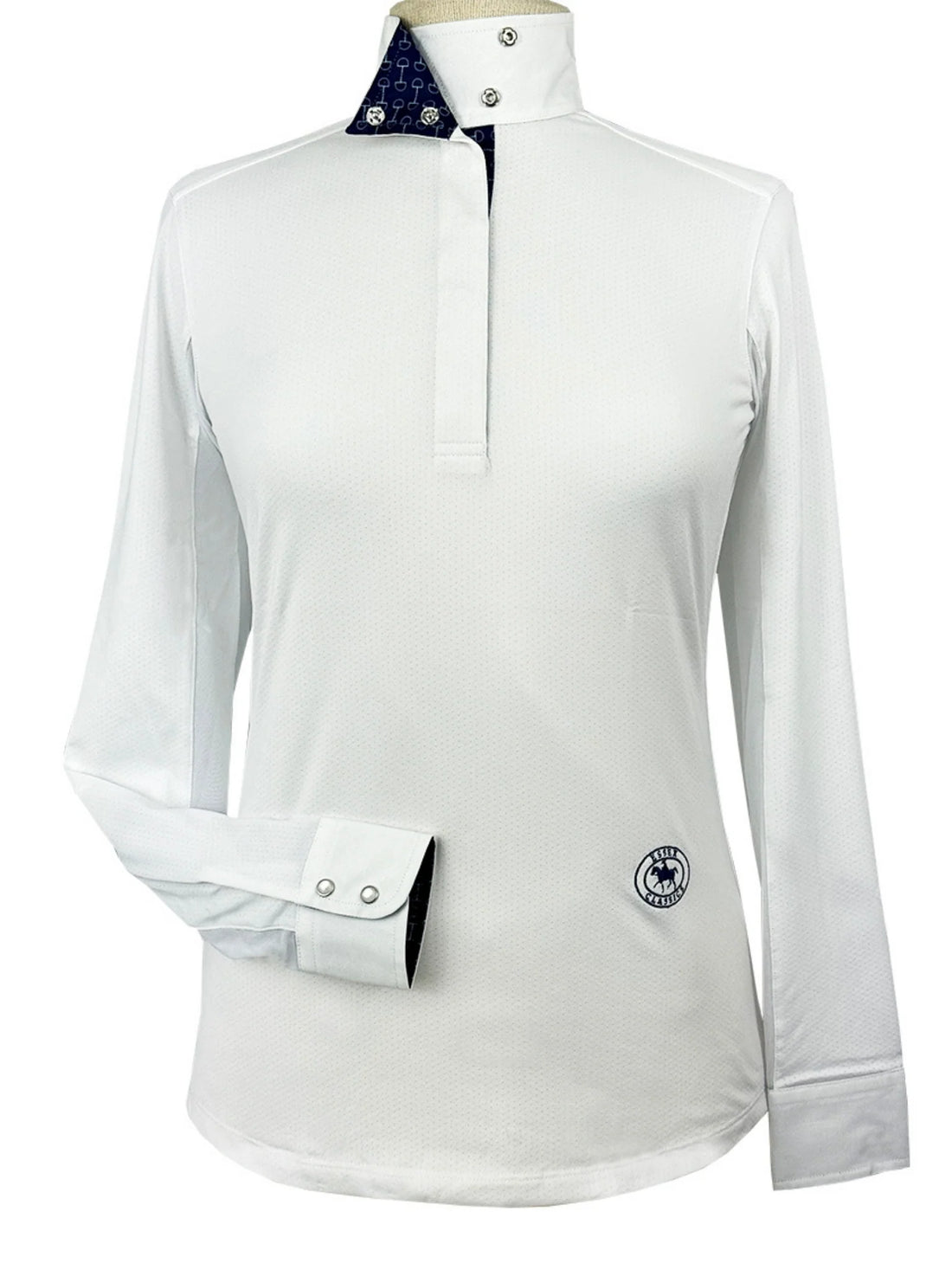 Beautiful Bits Ladies Talent Yarn Wrap Collar Long Sleeve Show Shirt – Essex Classics