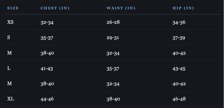 Size guide
