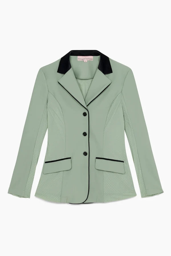 Classica Mesh Piped Show Coat – Matcha – Hannah Childs Lifestyle