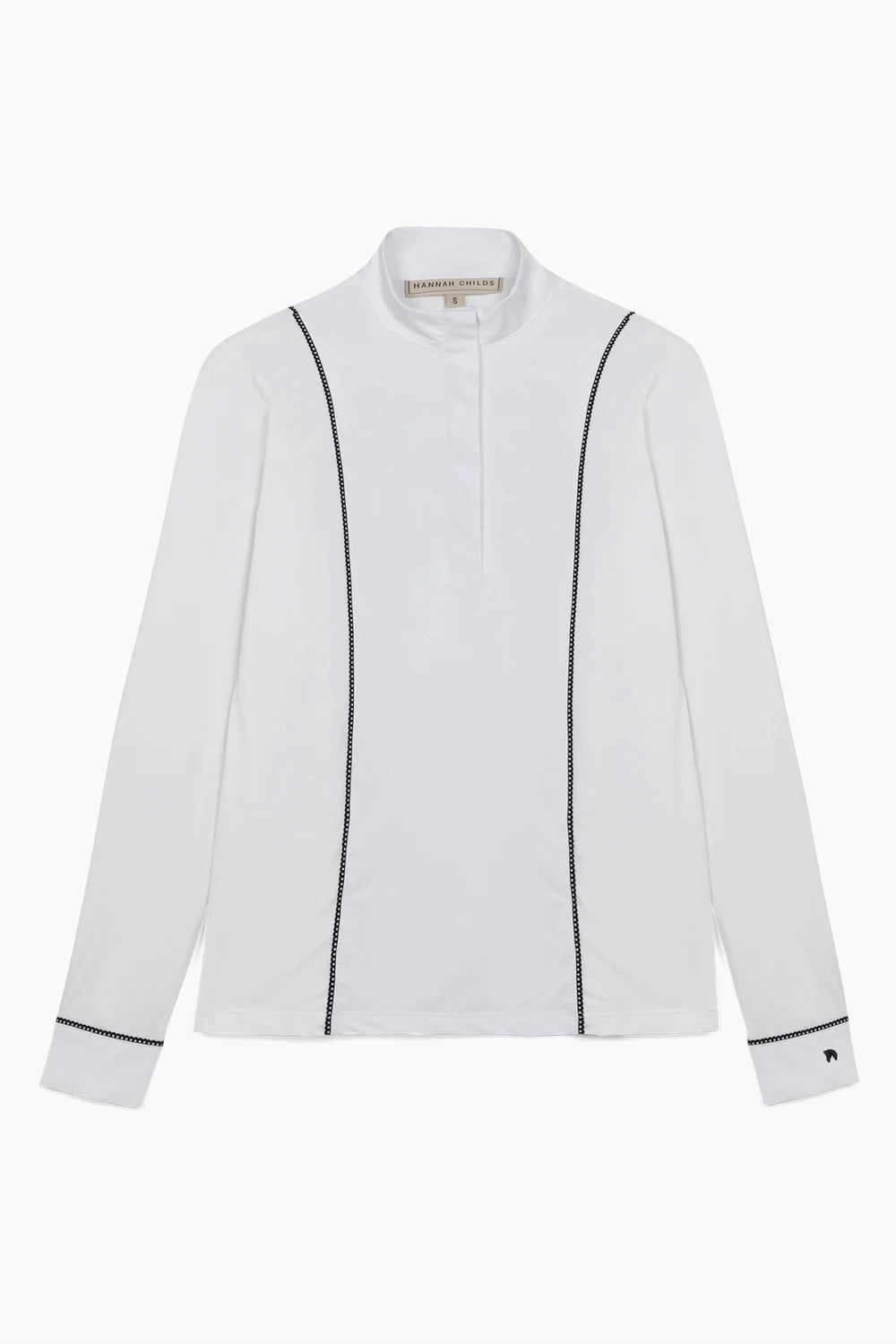 White | Constance Heart Horse Long Sleeve Show Shirt – Hannah Childs Lifestyle