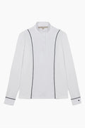 White | Constance Heart Horse Long Sleeve Show Shirt – Hannah Childs Lifestyle