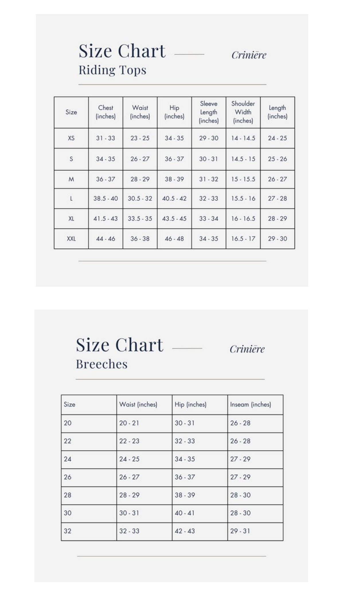Size guide