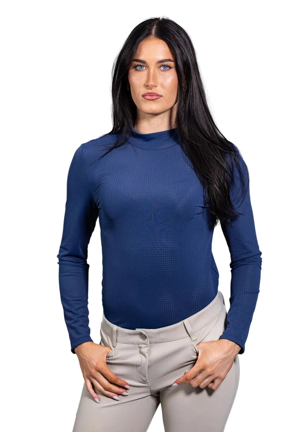 Alesia Mock Neck Shirt