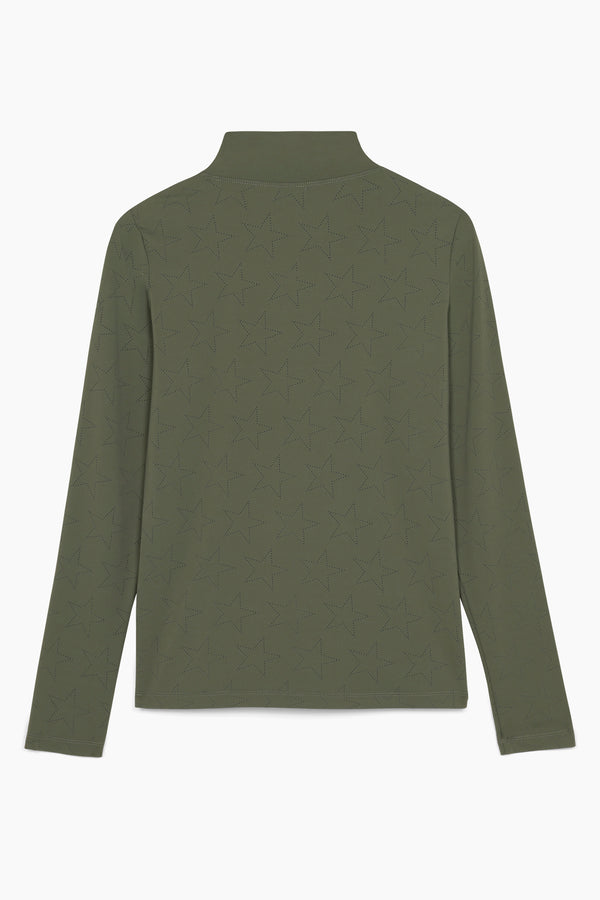 Farrah Star Turtleneck Training Top – Pitch Black – Hannah Childs Lifestyle