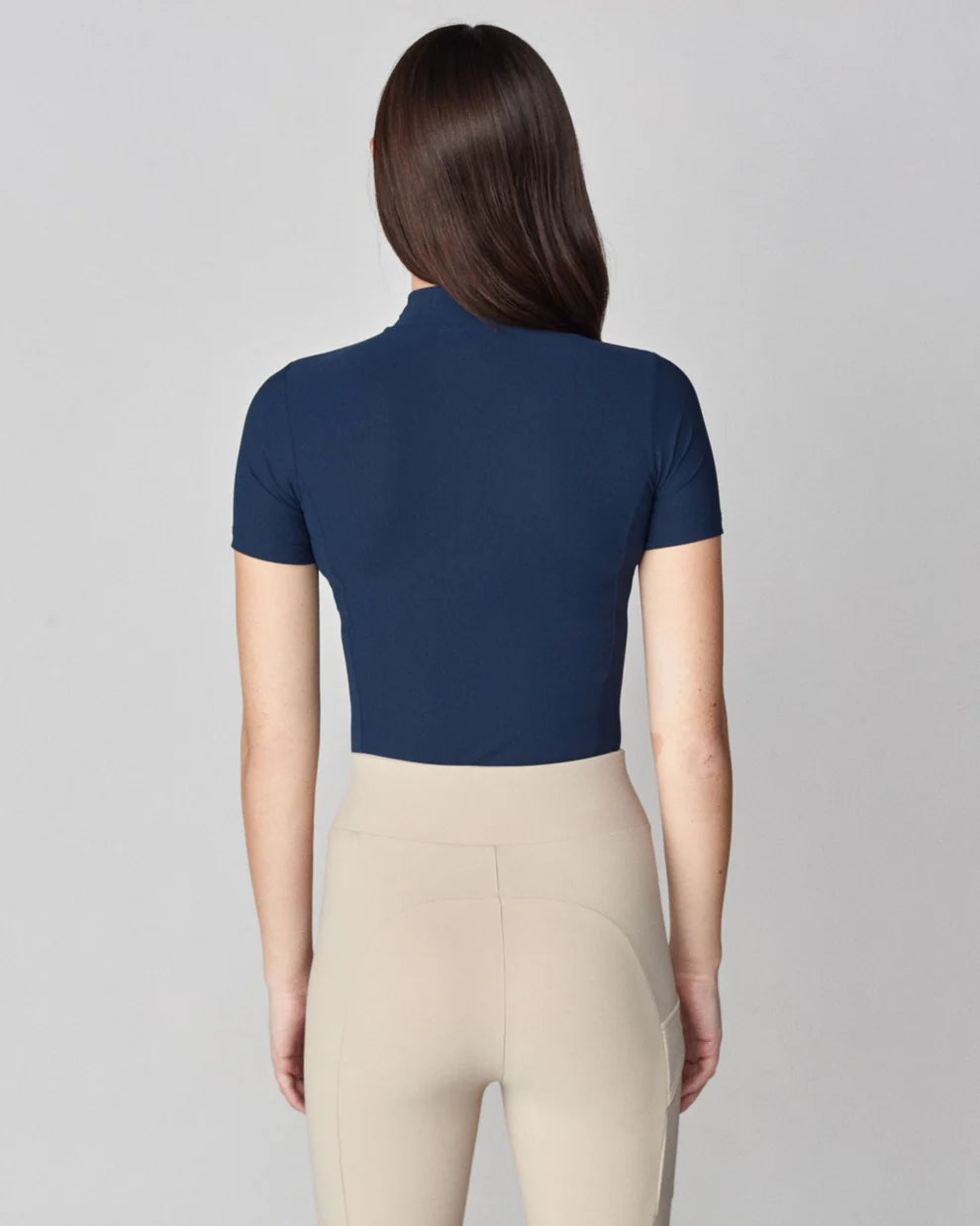 Navy | Half Zip Short Sleeve