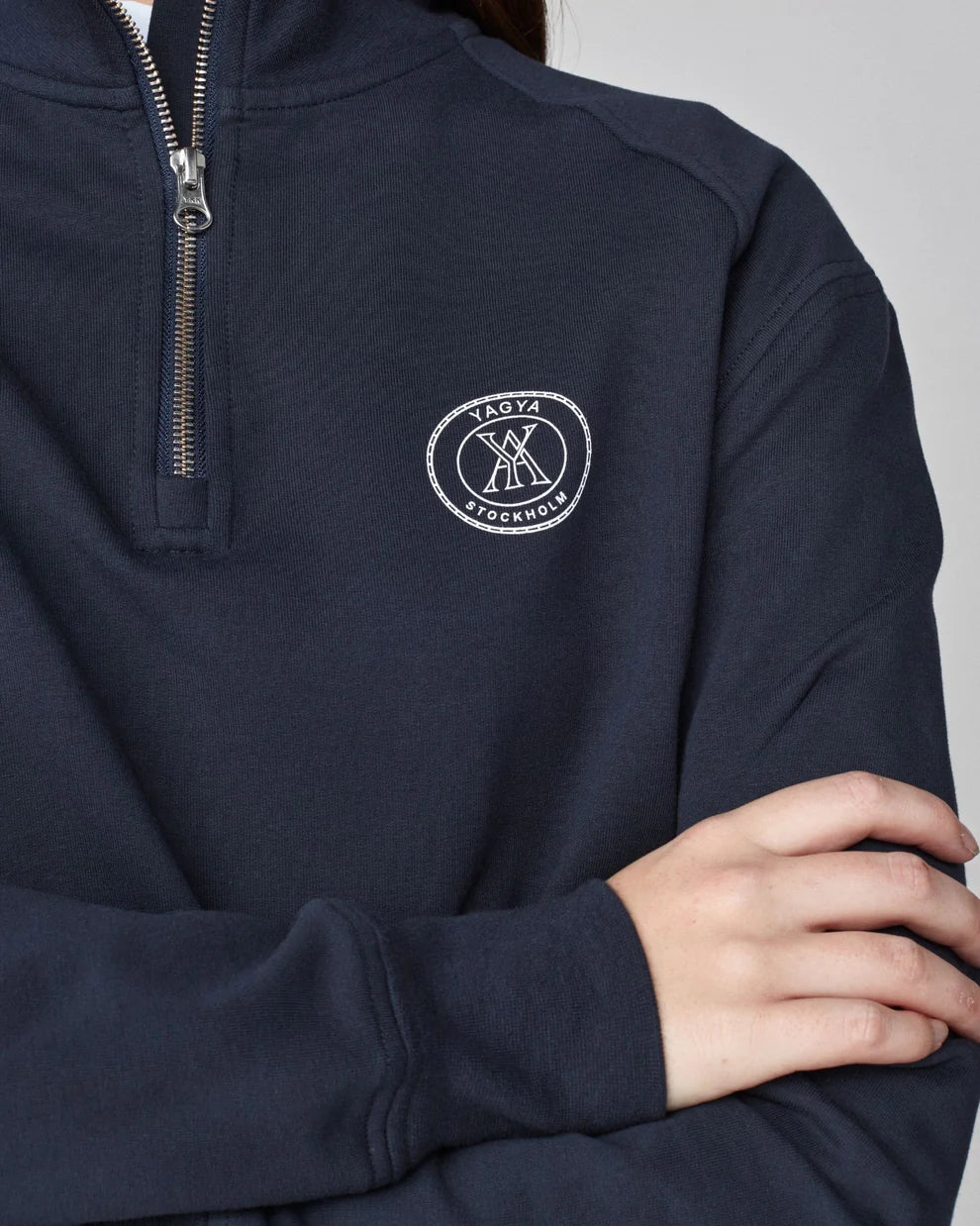 Navy | Half Zip Sweater