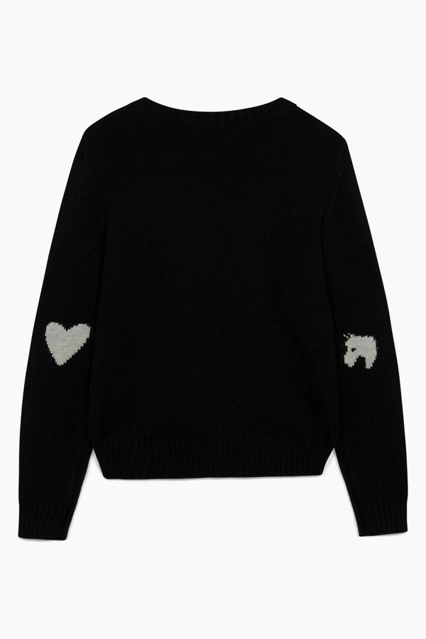 Pitch Black | Harry Heart Horse Crew Neck Sweater – Hannah Childs Lifestyle